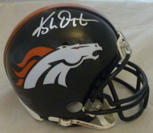 Kyle Orton Autographed/Hand Signed Denver Broncos Mini Helmet