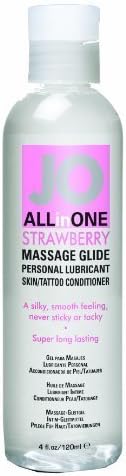 System Jo All-In-One Massage Glide Strawberry 120 ml by United Consortium