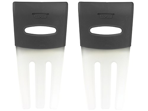 Dexas Salad Hands, Set of Two, Gray
