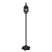 Outdoor Black Lantern-Style Floor Lamp