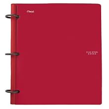 Five Star Flex Hybrid NoteBinder, 1-Inch, Red (72005)