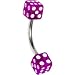 BELLY - 7/16 Purple DICE Belly Button Ring