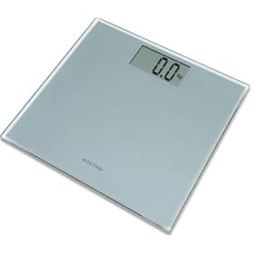 Salter 9028 Razor Ultra Slim Technology Electronic Glass Bathroom Scale Silver