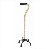Small Base Quad Cane  Color: Copper Swirl