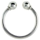 Bling Jewelry Sterling Silver Key Chain - Horseshoe Style Key Ring