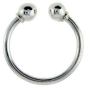 Bling Jewelry Sterling Silver Key Chain - Horseshoe Style Key Ring