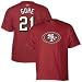 Reebok San Francisco 49ers #21 Frank Gore Red Player T-shirt