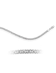 Byzantine Bracelet in 14K White Gold