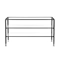 Metal Glass TV Stand - Black