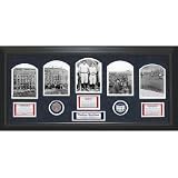 1923 Yankee Stadium 5 Photo Game Used Commemorative Dirt Collage 14x32