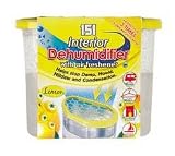 Interior Dehumidifier With Air Freshener - Lemon Scented - Helps Stop Damp