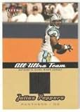 2005 Ultra All-Ultra Team Jerseys Gold #JP Julius Peppers - Carolina Panthers (Piece of Authentic Game-Worn Jersey) (Football Cards)