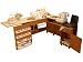 Homespun Deluxe Series 4700 Dual Sewing Center- Oak