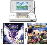 Nintendo DS Lite (Polar White) Bundle with 2 Hot Games
