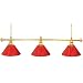 Trademark Premium 60 Inch 3 Shade Billiard Lamp Red and Gold, Red Trademark Premium 60 Inch 3 Shade Billiard Lamp Red and Gold, Red