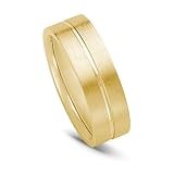 18k Gold Men's Wedding Band, 7mm