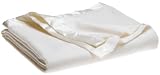 Review Faribault Mills AMERIBONEQUR1CN / Faribault Mills Americana Satin Bound Queen Blanket, Bone White