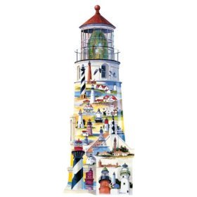 313Z4DVD9YL Lighthouses 600 Piece Shaped Puzzle