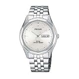 Pulsar Mens Dress Silver-Tone Watch #PJ6029 by Pulsar