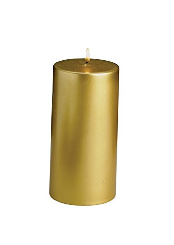 Biedermann & Sons  Metallic Pillar Candle Box, 3 by 6-Inch, Gold, Pack of 4