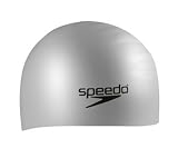  : Speedo Silicone Long Hair Swim Cap (Silver)