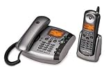 Motorola MD7091 - Cordless phone base station w/ corded handset, answering system & caller ID - 5.8 GHz - 2-line operation + 1 additional handset(s)