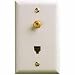 RCA TP062WH Modular Phone/Coaxial Wall Plate (White)