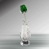 Emerald Green Rose in Vase