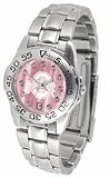 Ohio State Buckeyes Ladies Sport Watch with Steel Band and Mother of Pearl Dial