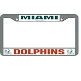 Miami Dolphins NFL Chrome License Plate Frame by RICO INDUSTRIES