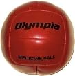 Synthetic Leather Medicine Ball - Red, 4-5 lb - Equipment