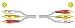 LINDY Premium Audio/Video Cable, 3m (3 x Phono Male to 3 x Phono Male)
