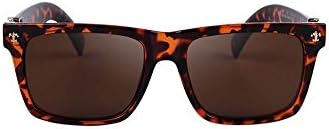 Retro big box rivets decorative sunglasses driving (Leopard color)