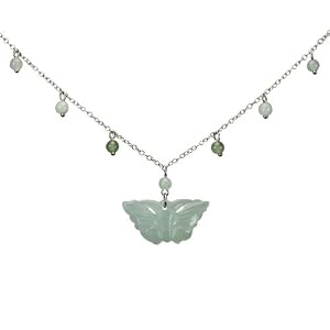 Jade Butterfly Beaded Anklet