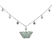 Natural Grade A Jadeite Jade Springtime Butterfly Beaded Platinum Over Sterling Silver Anklet 9" with 1" Chain Extender