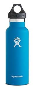 Hydro Flask 18 oz Vacuum Insulated Stainless Steel Water Bottle, Standard Mouth w/Loop Cap, Pacific