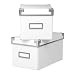 Xbox 360 Nintendo Wii PS Vita PS2 PS3 PSP Video Games - Computer CD's Storage Boxes White - Pack of 2