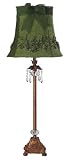 Antique Gold Crystal Dangle Large Lamp Base