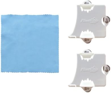 Fastclip Fastrak Toll Pass Holder (2 Pack) With Bonus Microfiber Prep Towel