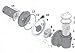 Pentair C105-238P Impeller Assembly Replacement Sta-Rite Inground Pool and Spa Pump