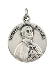 CleverEves 14K Yellow Gold 18.00 mm Saint Emma Medal