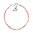 5" Pink Seed Bead Child's Bracelet with a Unicorn Charm