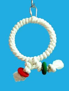 Zoo Max DUS43 Cotton Ring 4in Bird Toy