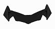 Vega Flat Black Back Vent for Attitude Full Face Helmet