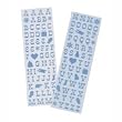 Martha Stewart Crafts - Christmas - Glitter Stickers - Alphabet - Small Winter Wonderland