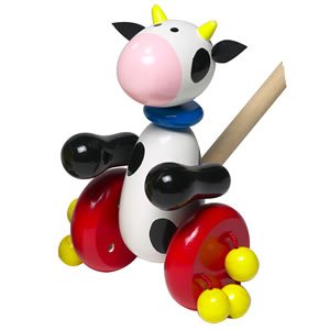Childrens Toyshop  Toys : Cow Push Along