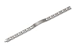 Titanium Brushed and Polished ID Bracelet - 8.5 inches