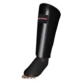 RevGear Professional Leather Black Shin Guard (Size=L)