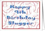 9 Years Old Baseball Themed Birthday Card Card