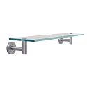 Gatco 4296 Latitude II Glass Shelf, Satin Nickel